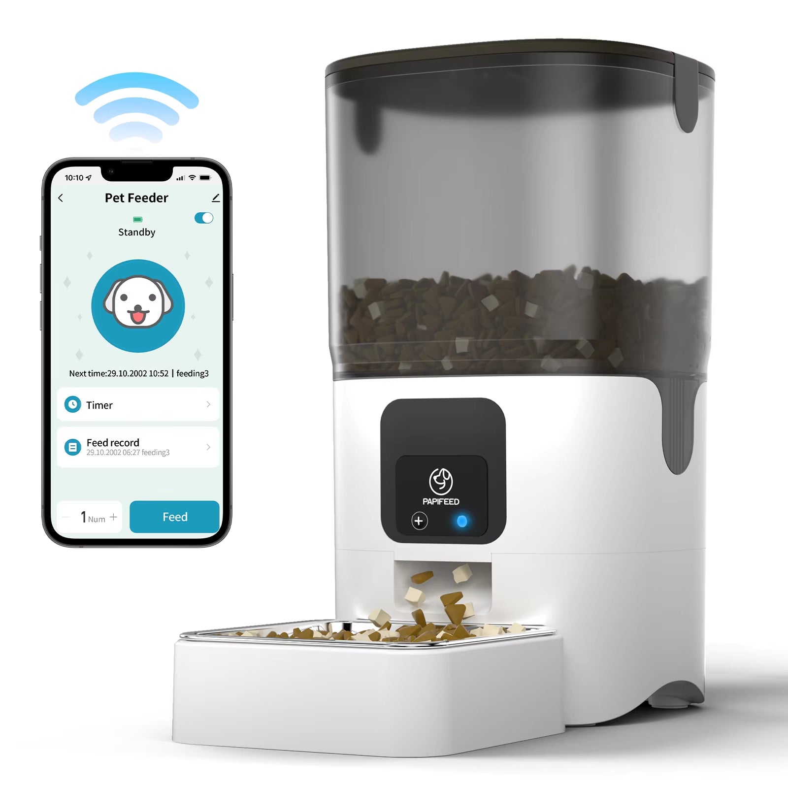 Smart Automatic Pet Feeder (Cats & Dogs) – WiFi App Control