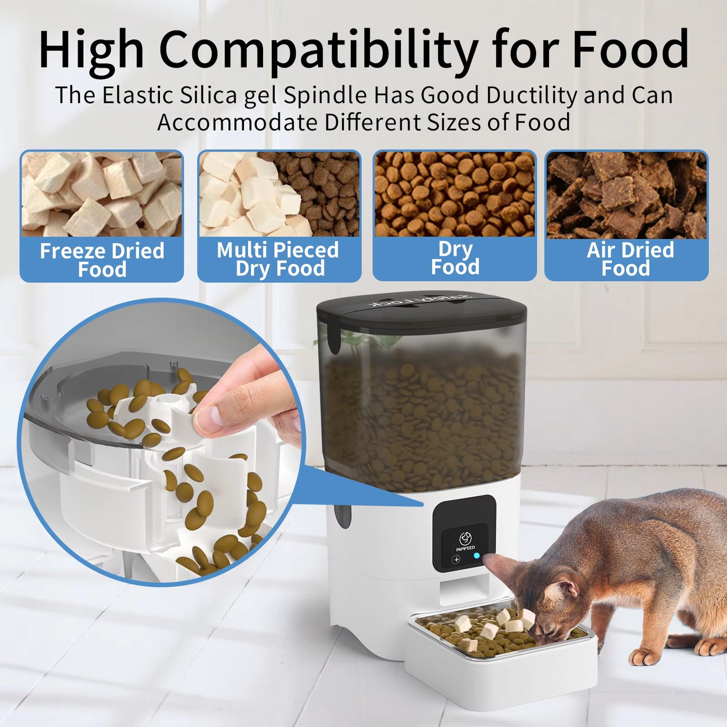 Smart Automatic Pet Feeder (Cats & Dogs) – WiFi App Control